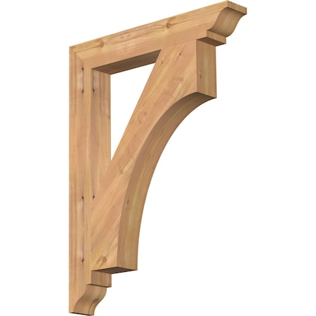 Westlake Traditional Smooth Bracket, Western Red Cedar, 3 1/2W X 24D X 32H